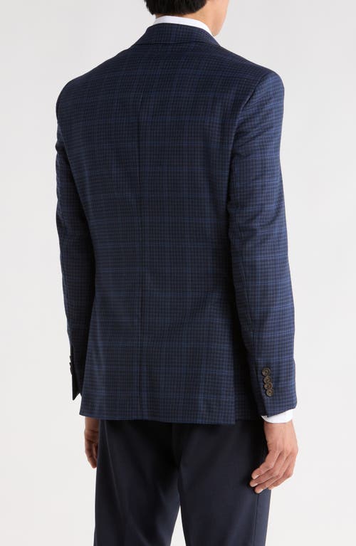 No Ordinary Joe By Ted Baker Jake X Check Wool Sport Coat In Blue