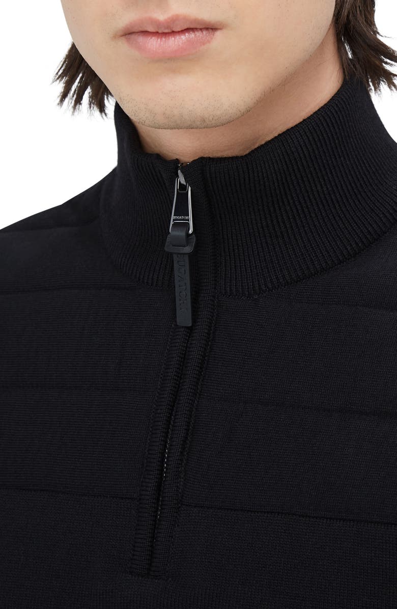 Bugatchi Merino Wool Quarter Zip Sweater, Alternate, color,