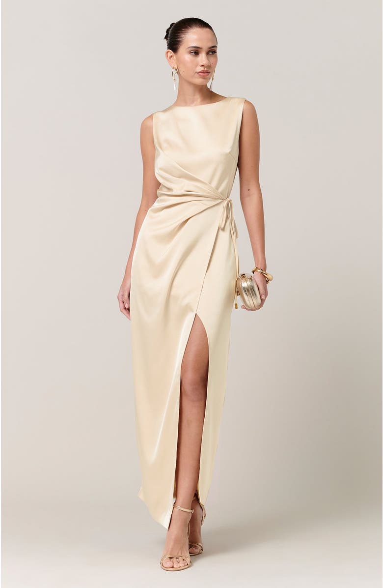SAVEL Shona Midi Dress, Alternate, color, Oyster