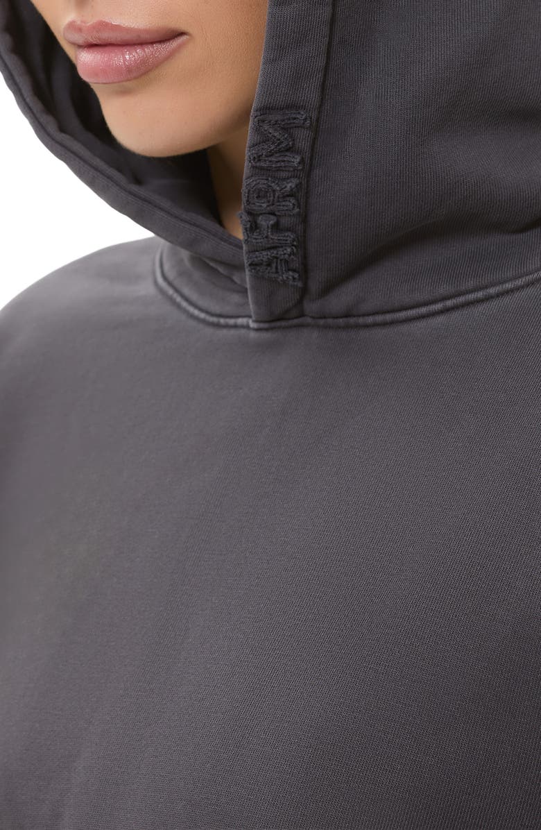 AFRM Blake Cotton Hoodie, Alternate, color, Onyx