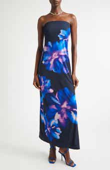 Nora Floral Strapless Maxi Dress