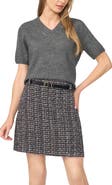 Halogen® Short Sleeve V-Neck Sweater