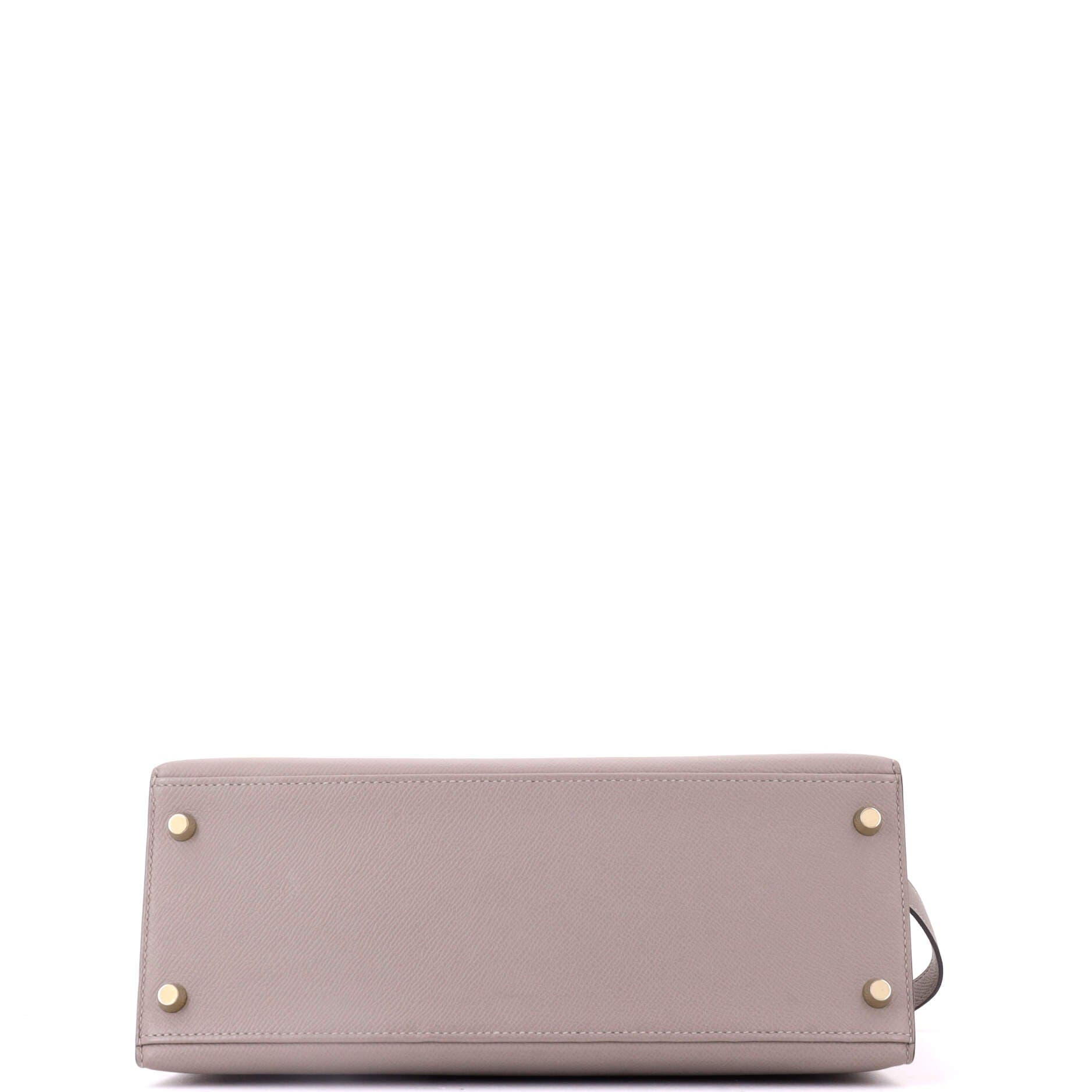 Kelly Handbag Grey Epsom with Gold Hardware 28, Alternate, color, Grey