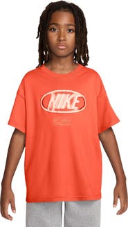 Nike Kids' Sportswear Oval Logo Cotton Graphic T-Shirt
