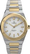 Timex® Q Timex Marbella Stainless Steel Bracelet Watch
