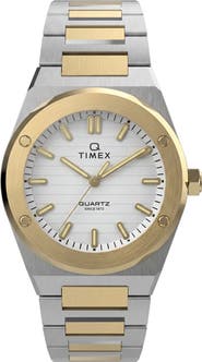 Timex® Q Timex Marbella Stainless Steel Bracelet Watch