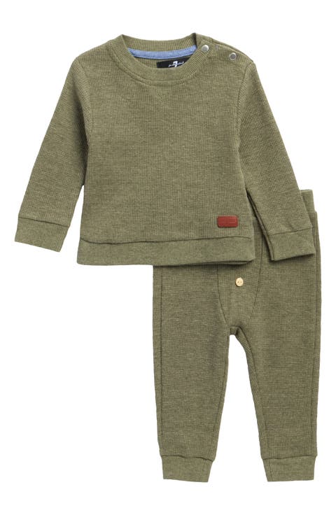 Quilted Fleece Pullover & Joggers Set (Baby)