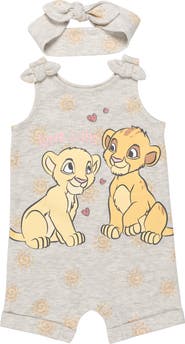 Disney Lion King 2-Piece Sleeveless Romper and Headband Set