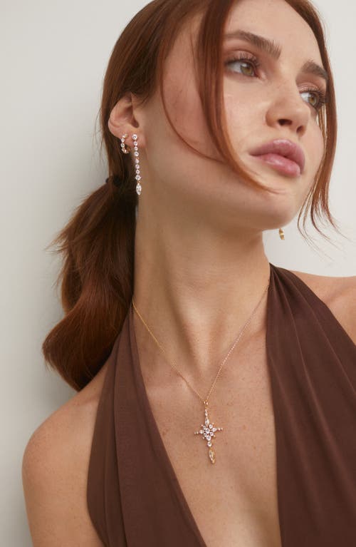 NADRI NADRI CASSI SET OF 2 HUGGIE HOOPS & LINEAR DROP EARRINGS 