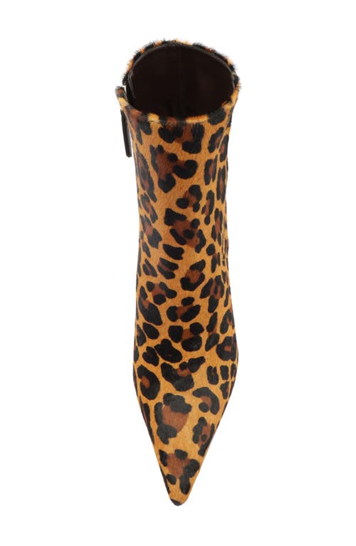 Schutz Mikki Casual Pointed Toe Genuine Calf Hair Bootie In Multi