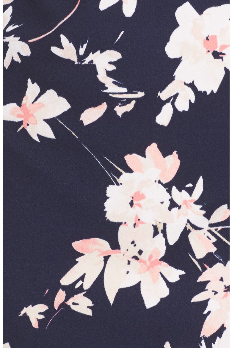 Floral Bell Sleeve Dress, Alternate, color, NAVY/PINK