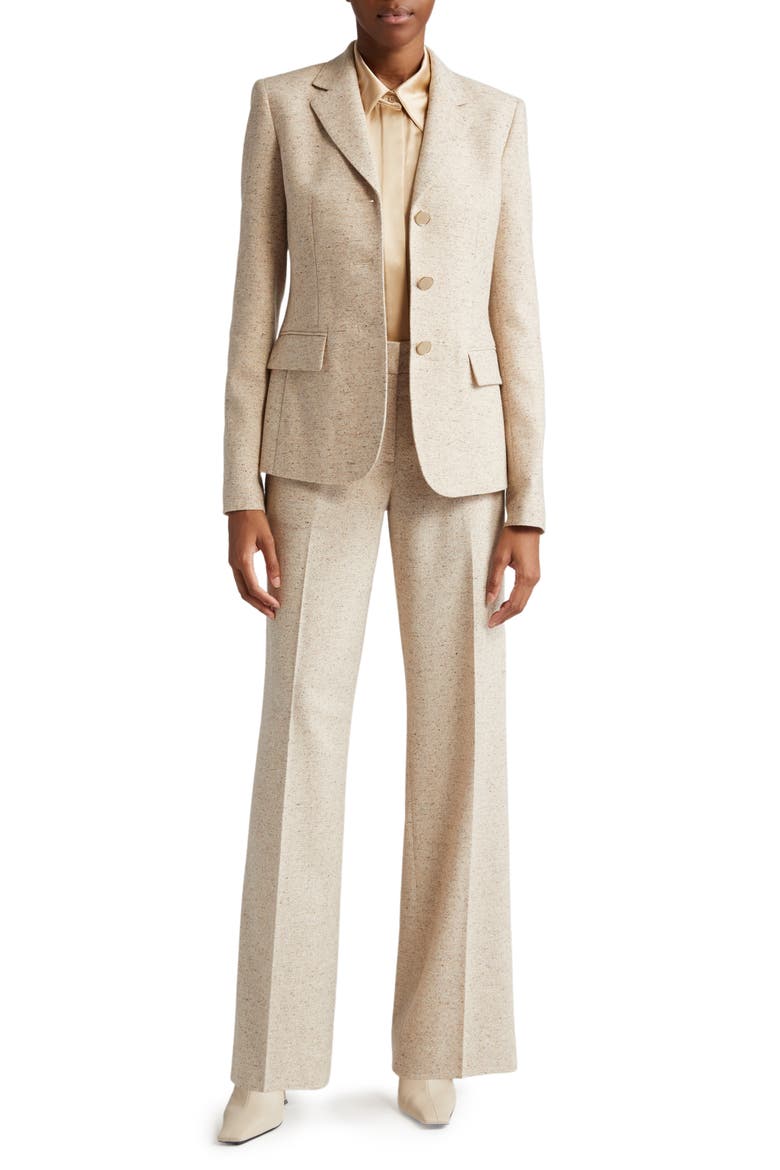 Academy Three-Button Wool Blend Blazer, Alternate, color, SANDSTONE MULTI