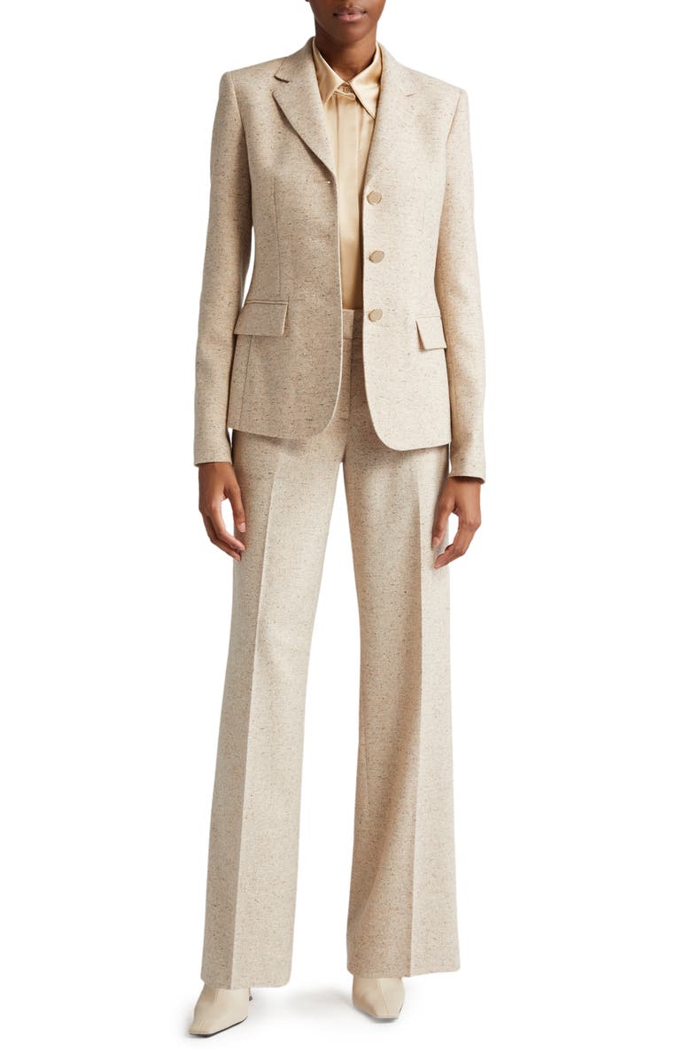 Lafayette 148 New York Academy Three-Button Wool Blend Blazer, Alternate, color, 