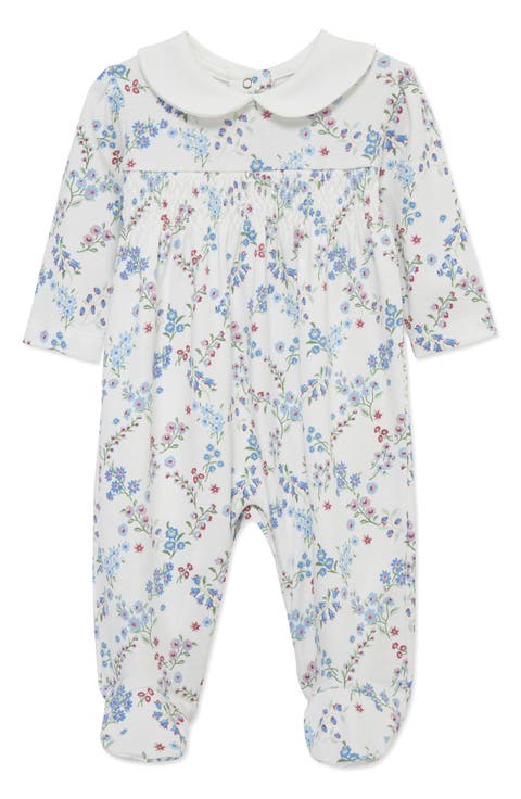 Floral Trellis Pima Cotton Footie (Baby) (Nordstrom Exclusive)