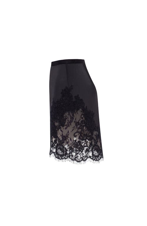 Milla Fitted Obsidian Mini Skirt In Black