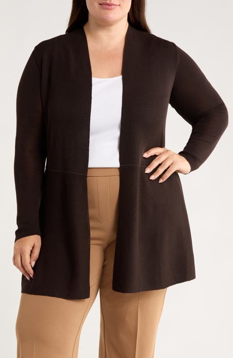 Montery Open Front Cardigan (Plus)