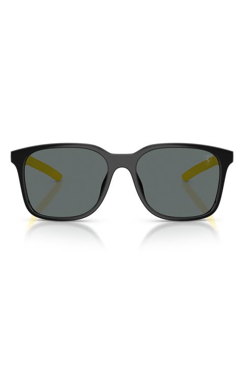 57mm Polarized Square Sunglasses