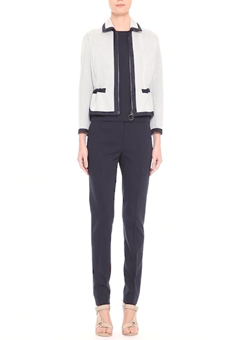 Zip Front Mesh Jacket, Alternate, color, CREAM