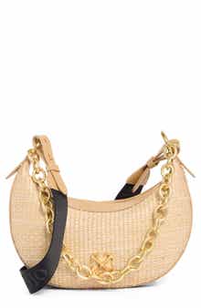 Off-White Hemisphere Woven Hobo Bag