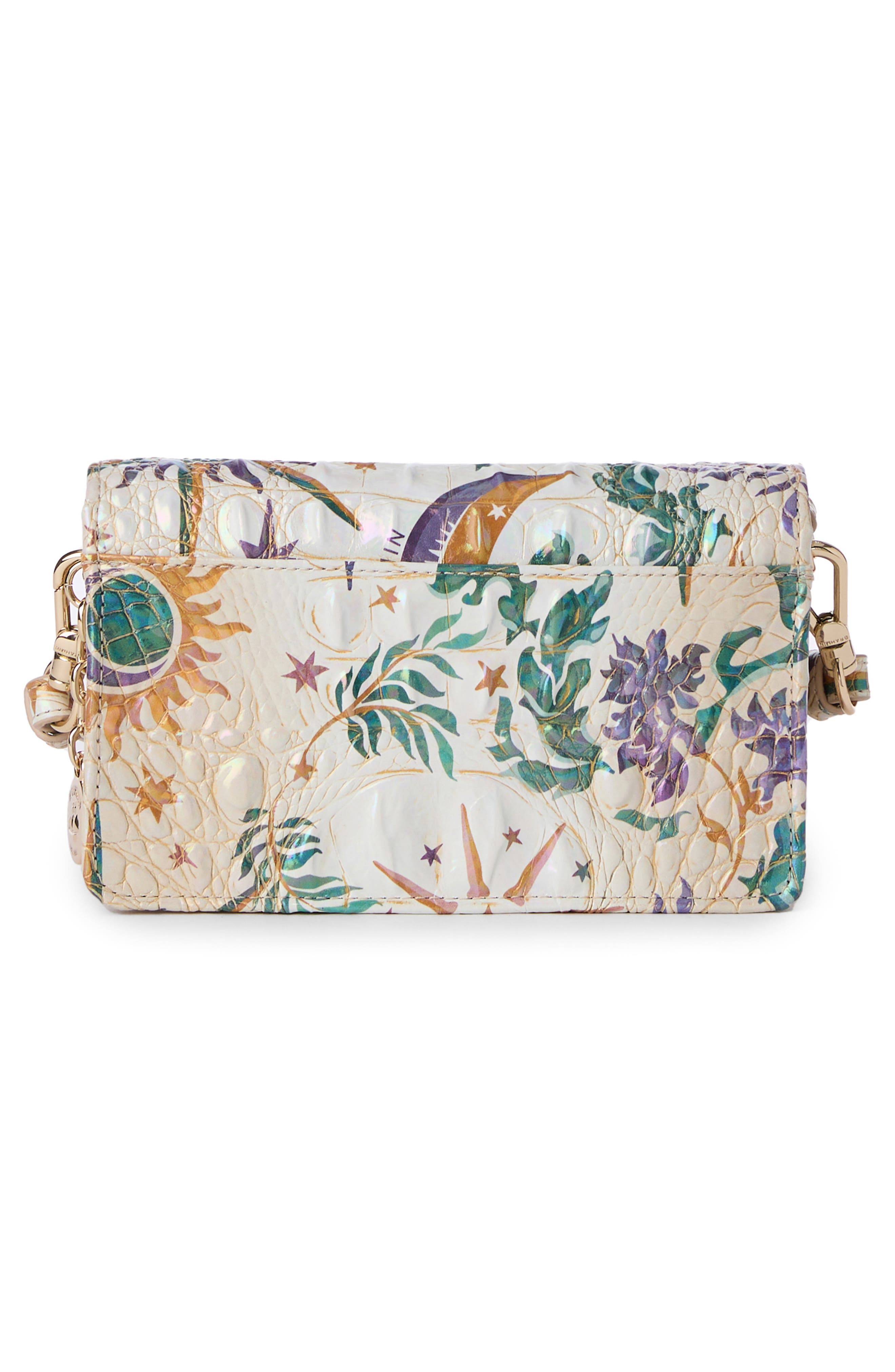 Brahmin Minuette Croc Embossed Printed Leather Crossbody Bag, Alternate, color, 