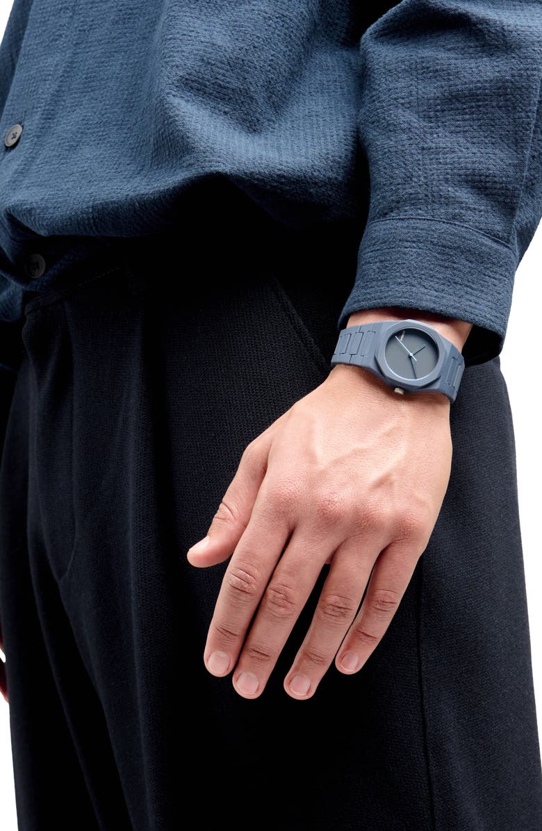 D1 Milano Polycarbon Bracelet Watch, 37mm, Alternate, color, Blue