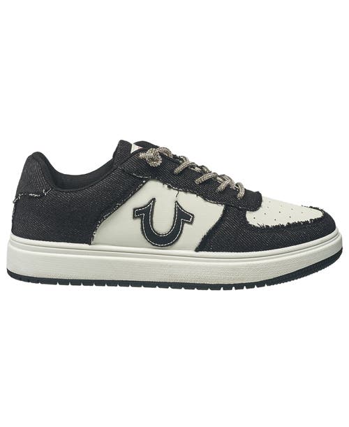True Religion Women's Allison Lace Up Sneaker In Black Denim
