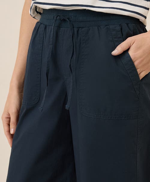 Pact Organic Cotton Monterey Poplin Wide Leg In Blue