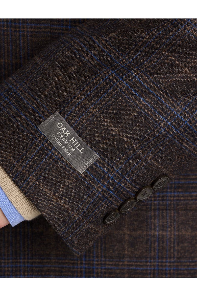 Big & Tall Plaid Sport Coat, Alternate, color, BROWN