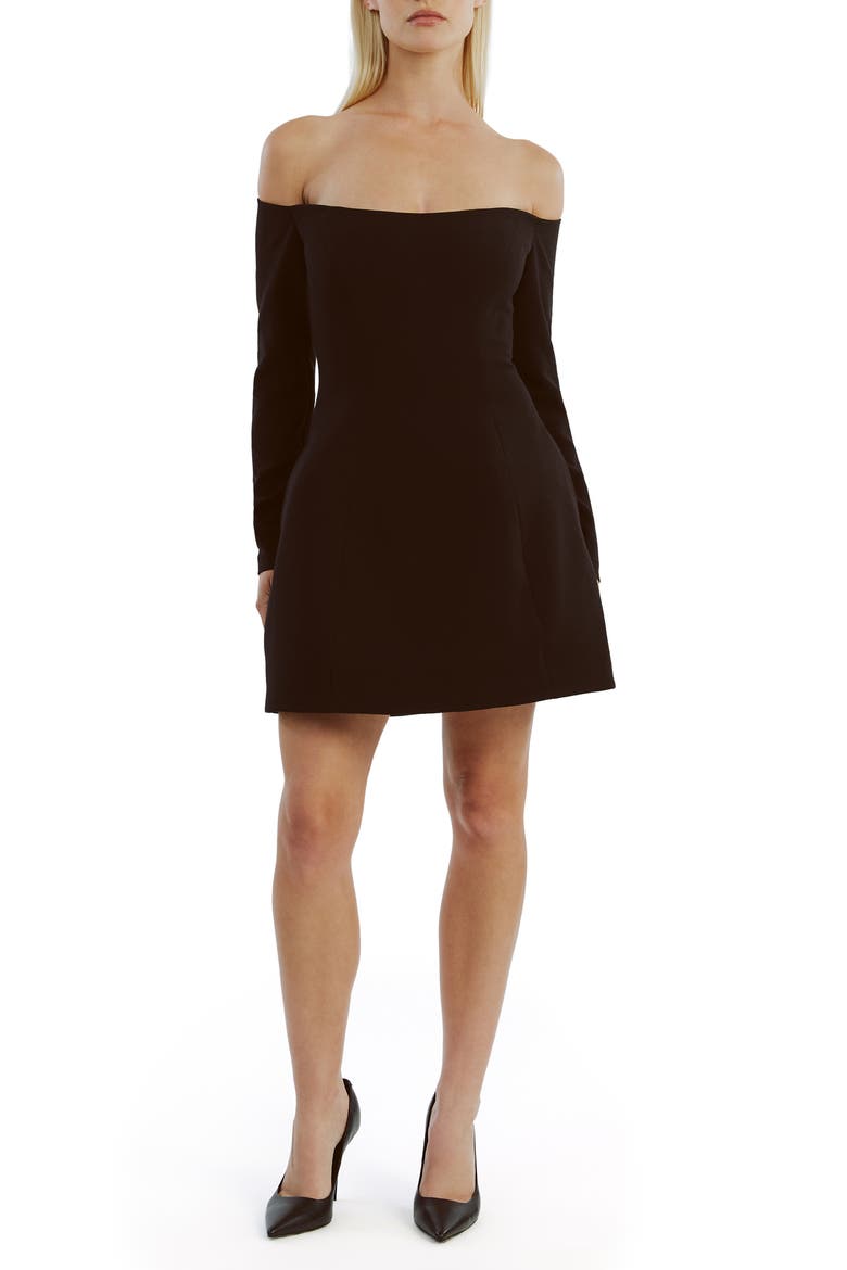 bardot nadene off-the-shoulder hourglass mini dress Nadene Hourglass Minidress (Women)