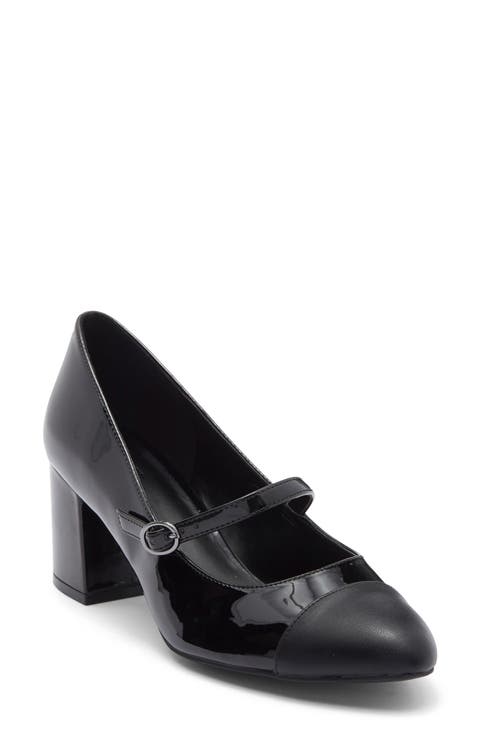 Jackie Cap Toe Mary Jane Pump (Women)