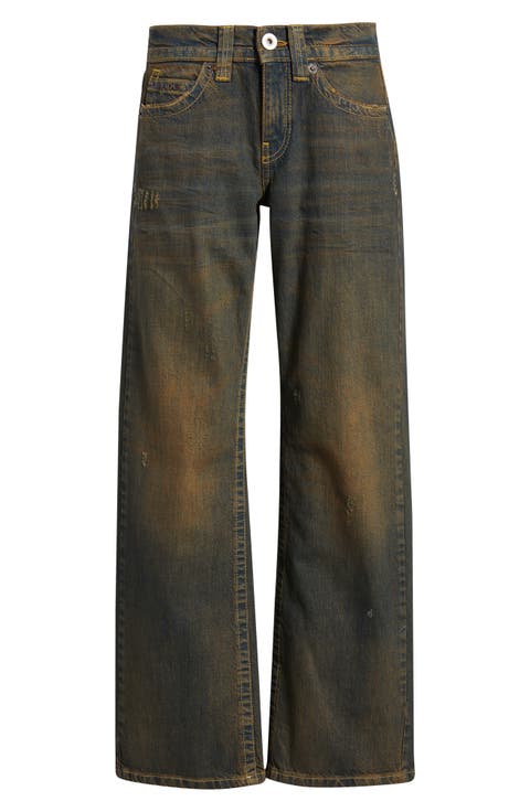 Kayla Low RIse Wide Leg Jeans (Dark Vintage)