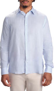 STUDIO GARNET LOS ANGELES Linen Long Sleeve Button-Down Shirt