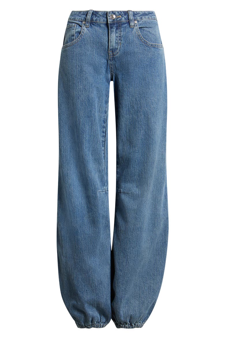 Baggy Balloon Jeans, Alternate, color, MEDIUM WASH