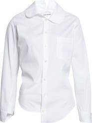 Junya Watanabe Asymmetric Cotton Broadcloth Button-Up Shirt