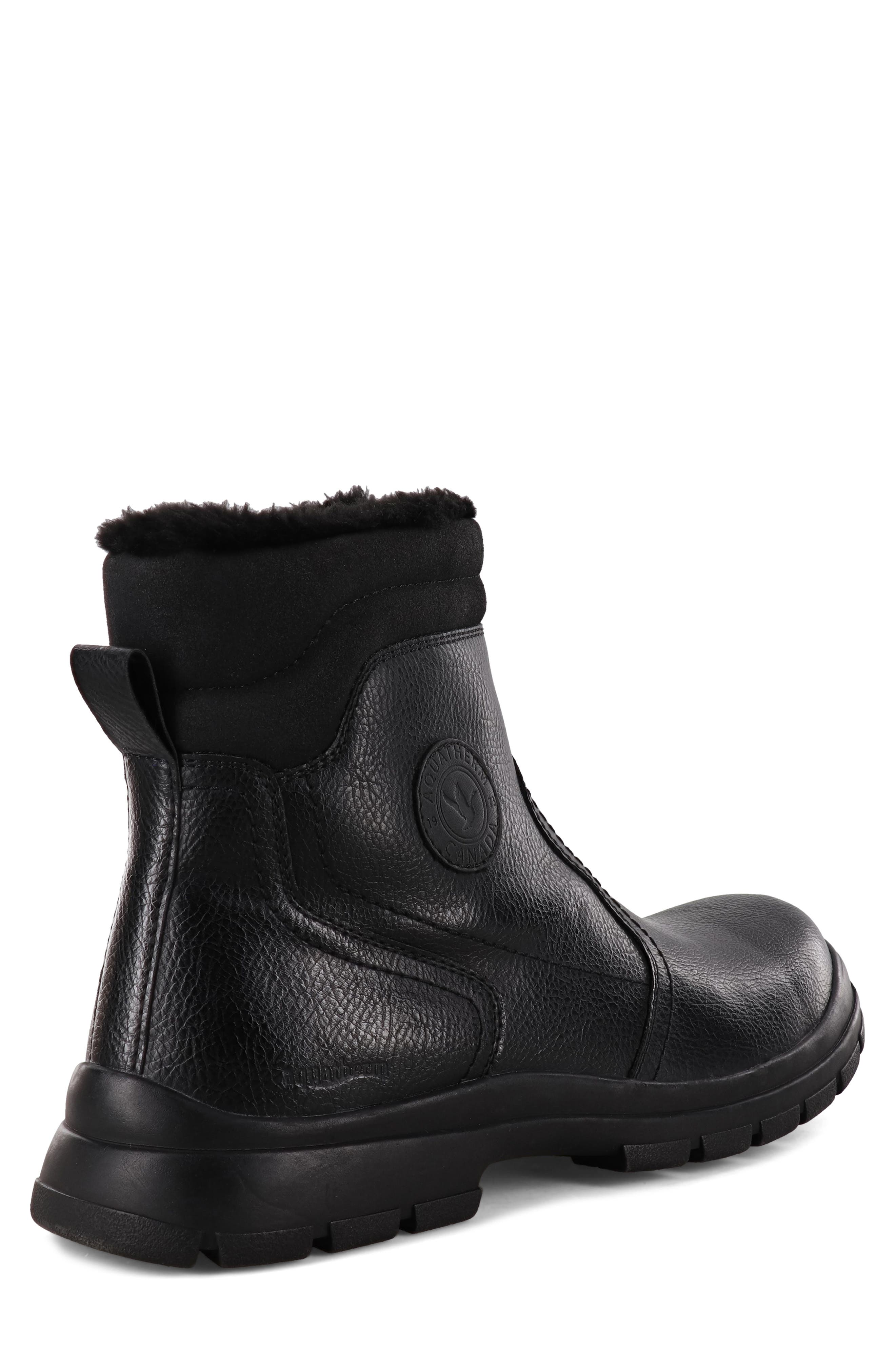 AQUATHERM BY SANTANA CANADA Driver Faux Leather Ankle Boot, Alternate, color, 