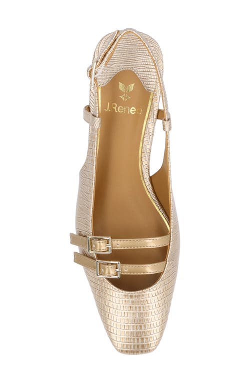 J. RENEÉ J. RENEÉ JOVANA LIZARD EMBOSSED SLINGBACK PUMP