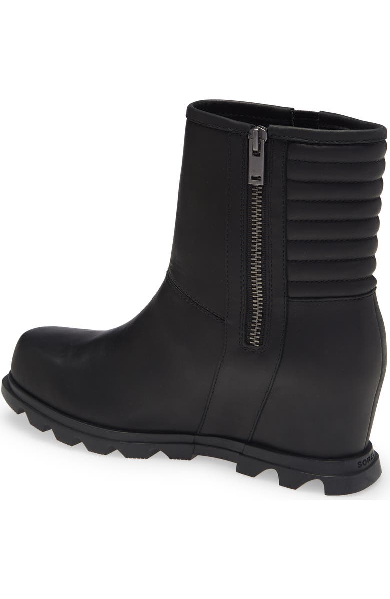SOREL Joan Of Arctic Wedge III Waterproof Moto Wedge Bootie, Alternate, color,