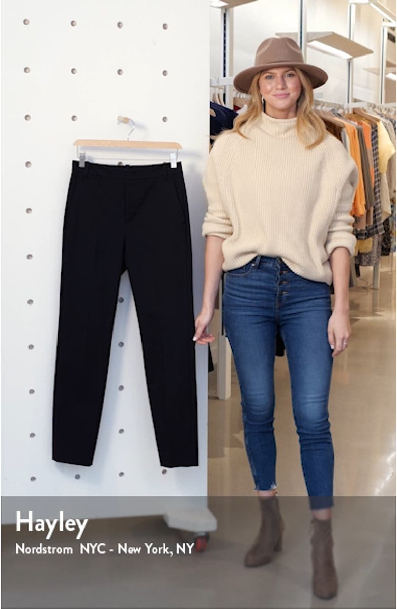 Slim Mid-Rise Trousers, sales video thumbnail