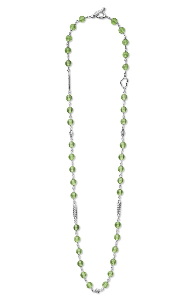 LAGOS Caviar Icon Peridot Bead Necklace, Alternate, color, Periwinkle