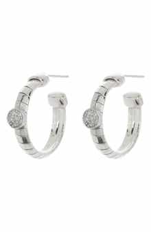 MESHMERISE Diamond Hoop Earrings - 0.12ct.