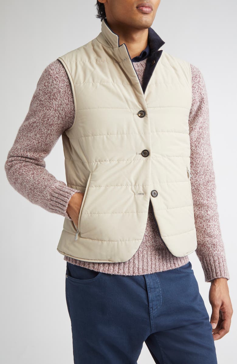 Eleventy Reversible Technical Vest, Alternate, color, 11-02 Blue And Sand