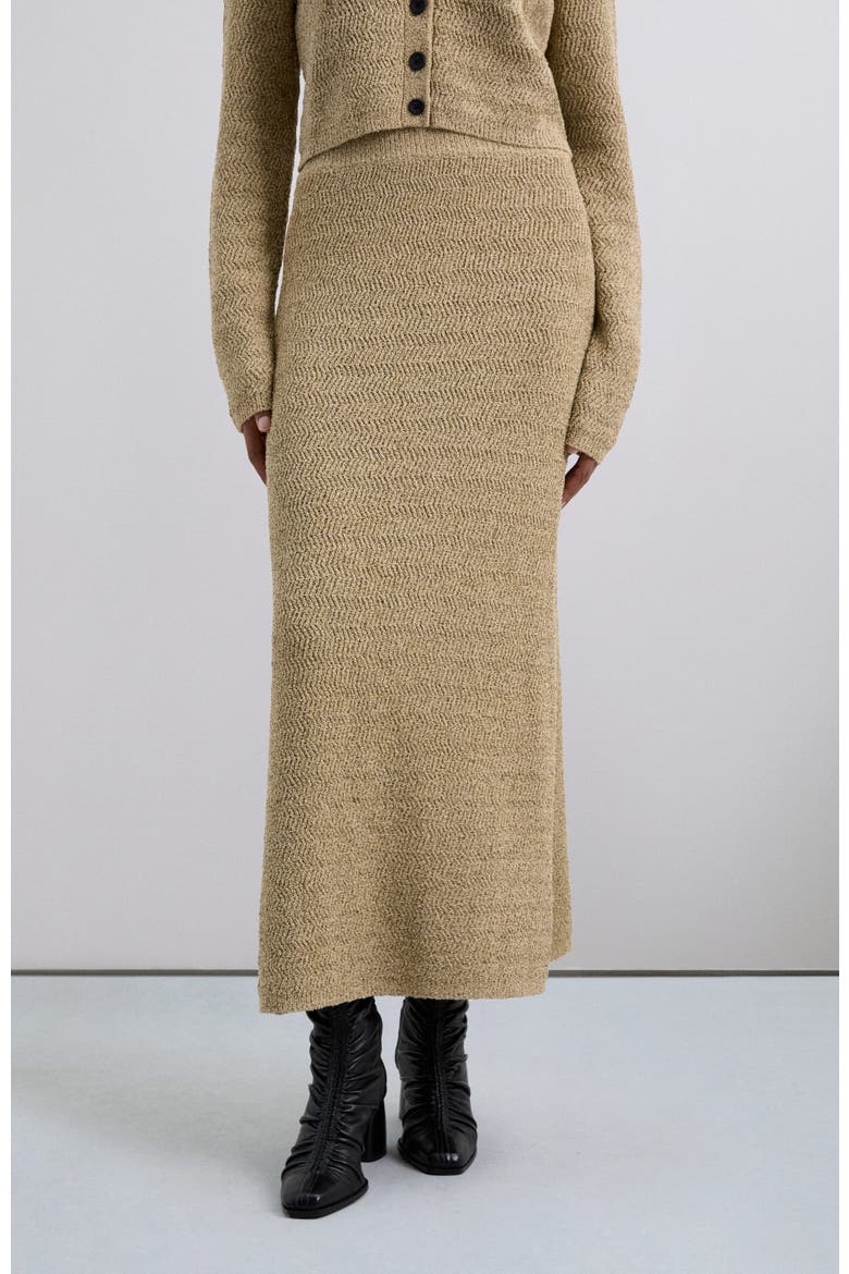Rusticknit Skirt, Main, color, Taupe