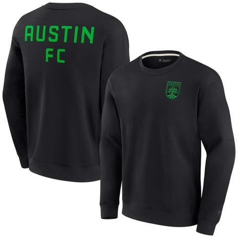 Unisex Fanatics Signature Black Austin FC Super Soft Pullover Crew Sweatshirt