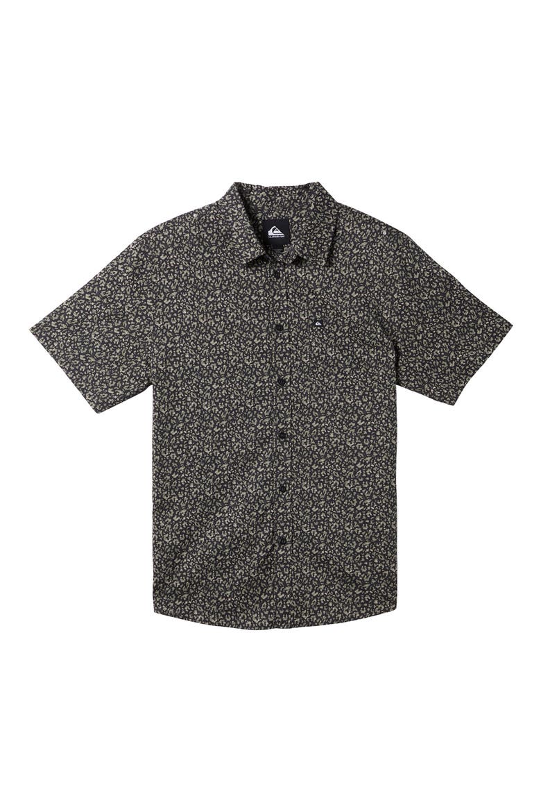 Apero Classic Fit Print Short Sleeve Button-Up Shirt, Main, color, TARMAC APERO CLASS SS