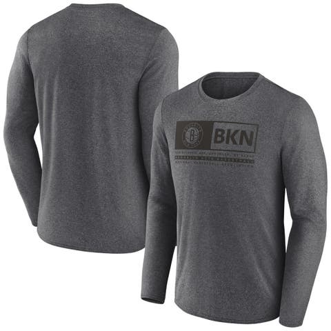 Men's Fanatics Branded Heather Charcoal Brooklyn Nets Three-Point Play T-Shirt