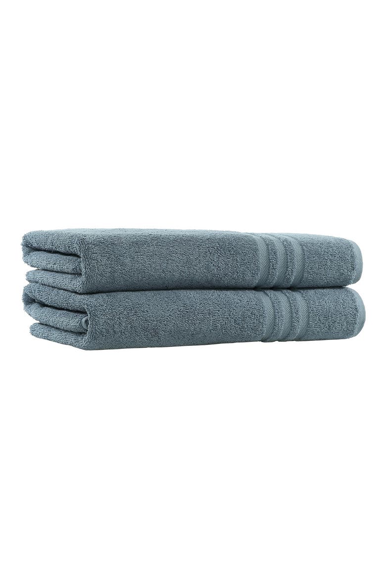 Denzi Turkish Cotton Bath Towel - Set of 2, Main, color, DENZI BLUE