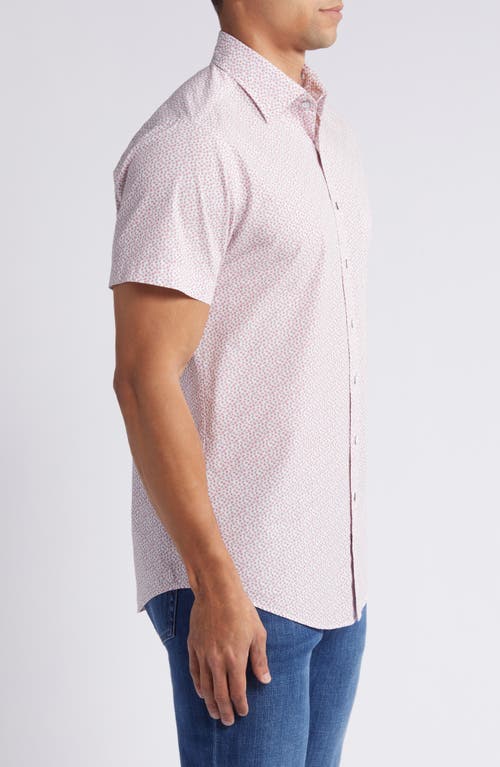 Rodd & Gunn Grassy Hills Short Sleeve Button-up Shirt In Rosewater
