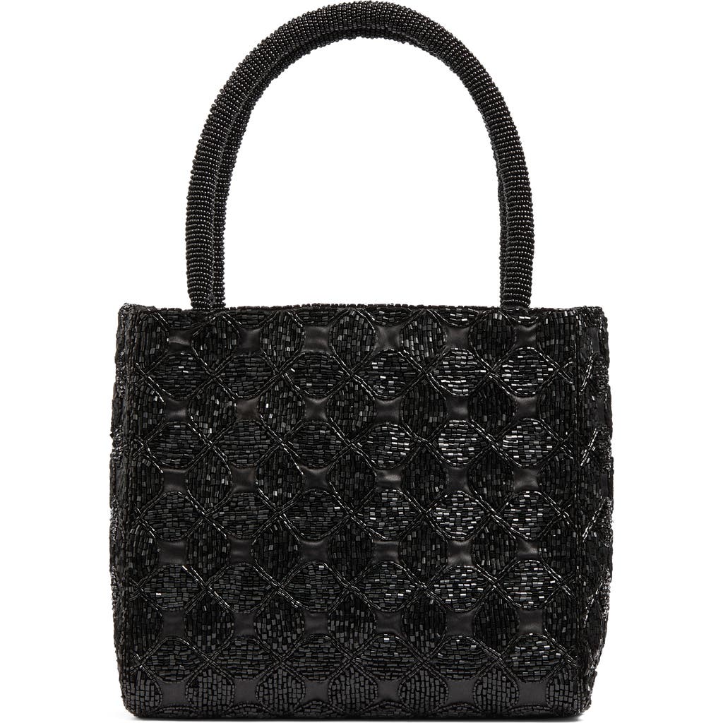 Lk Bennett Valerie Bungle Bead Top Handle Bag In Black