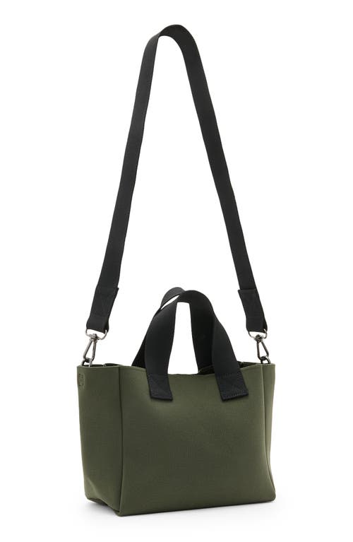 Allsaints Womens Olive Green Izzy Mini Logo-jacquard Recycled-polyester Tot In Olive Green