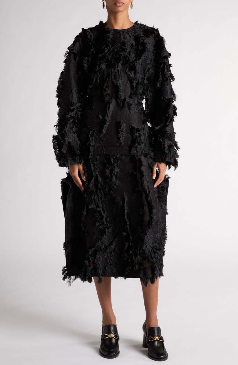 Bottega Veneta Fine Fringe Fil Coupé Top, Alternate, color, 